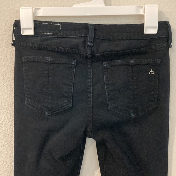Rag & Bone Women's Pencil Leg Coal Wash Jeans - Picture 6 of 12